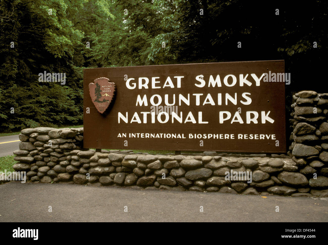 Entrance To Gatlinburg During Smoky Mountain Winterfest Tennessee