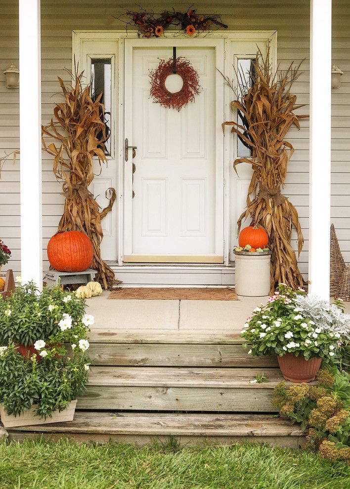 Fall Corn Stalk Decorations Allsurface Fall Decorations Porch Corn