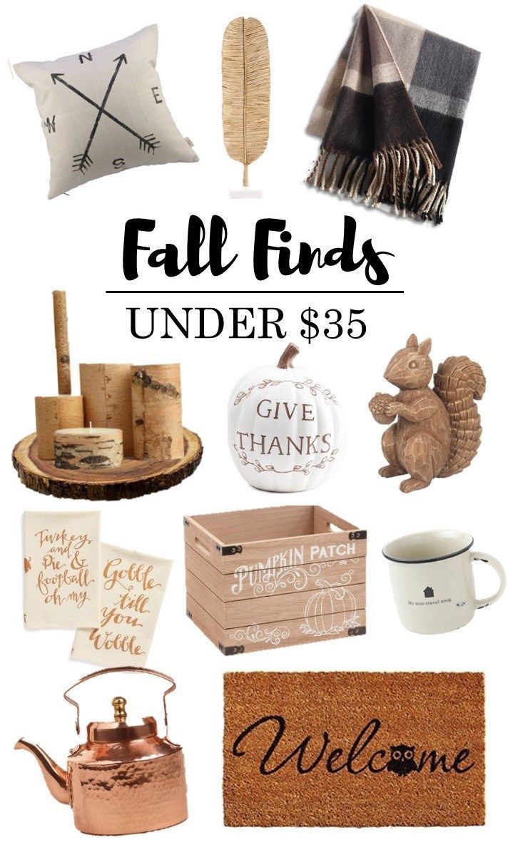 Fall Finds Under 35 Affordable Autumn Decor Farmhouse Style