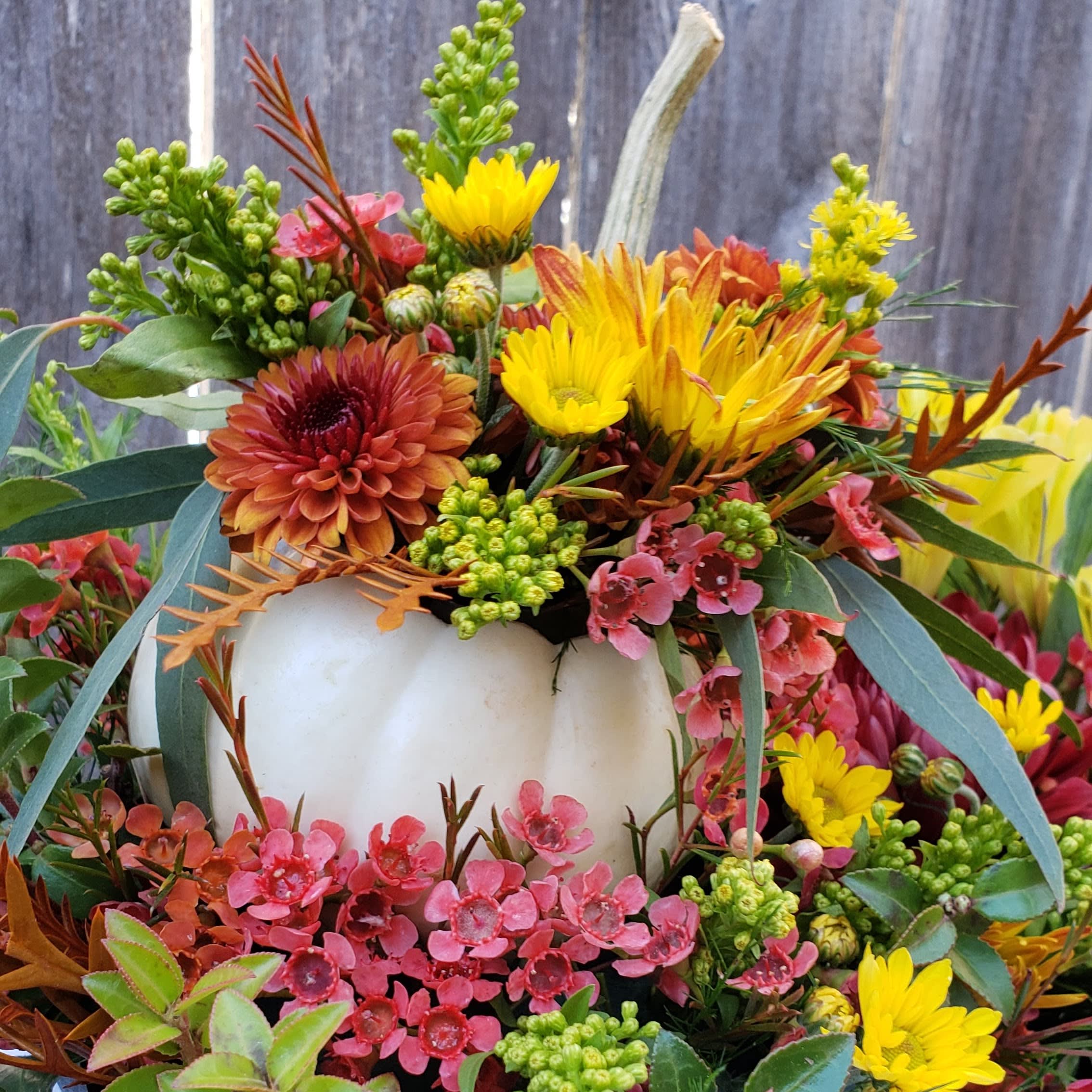 Fall Pumpkin Floral Arrangement Pumpkin Floral Arrangements Fall