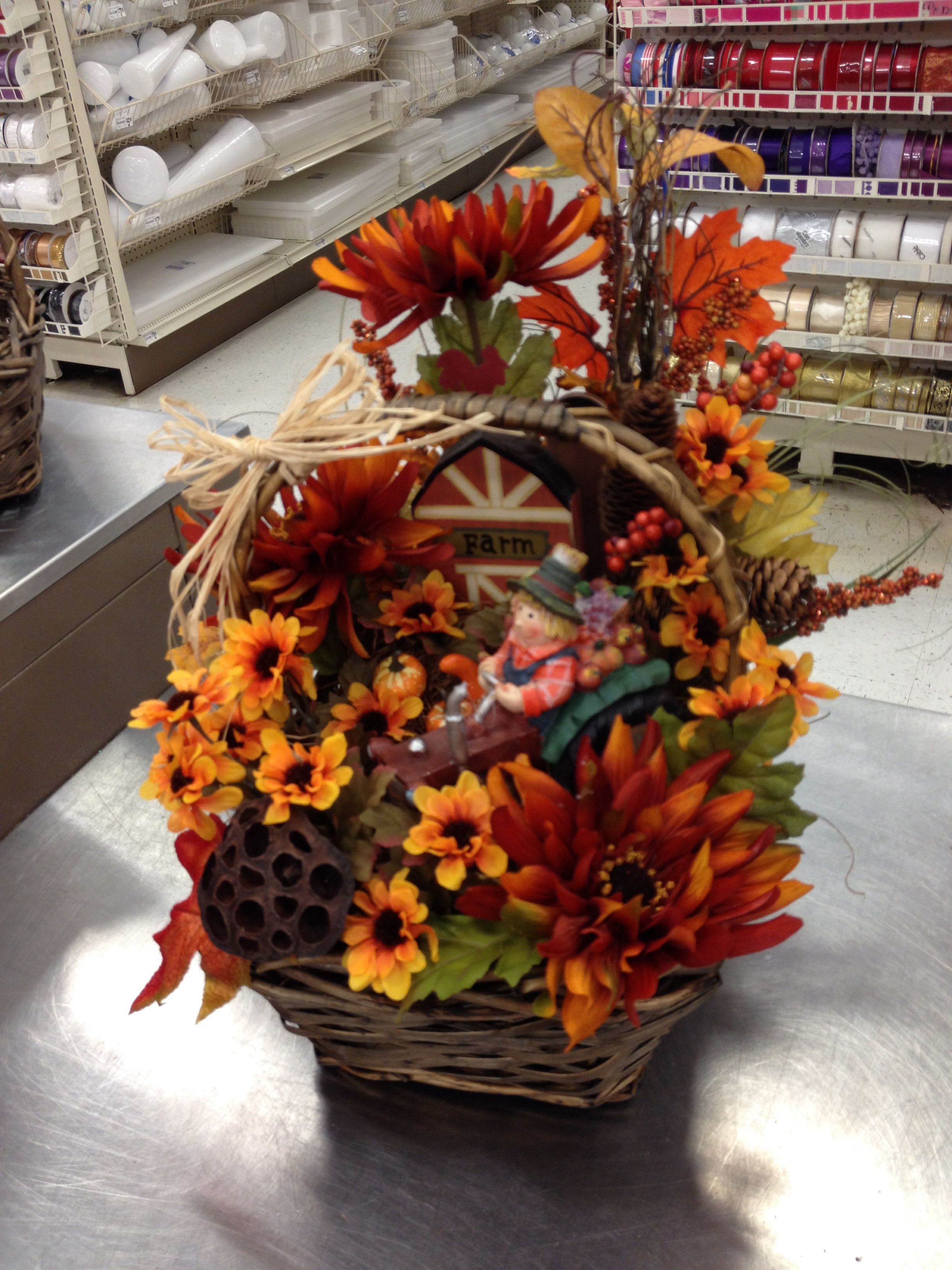 Farm Tractor Fall Wreath Tractor Decor Holiday Fall Floral Etsy