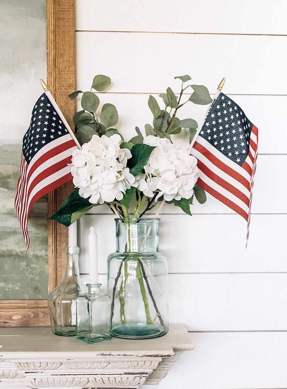 Farmhouse Fourth Of July In The Dining Room Fourth Of July Decor 4Th