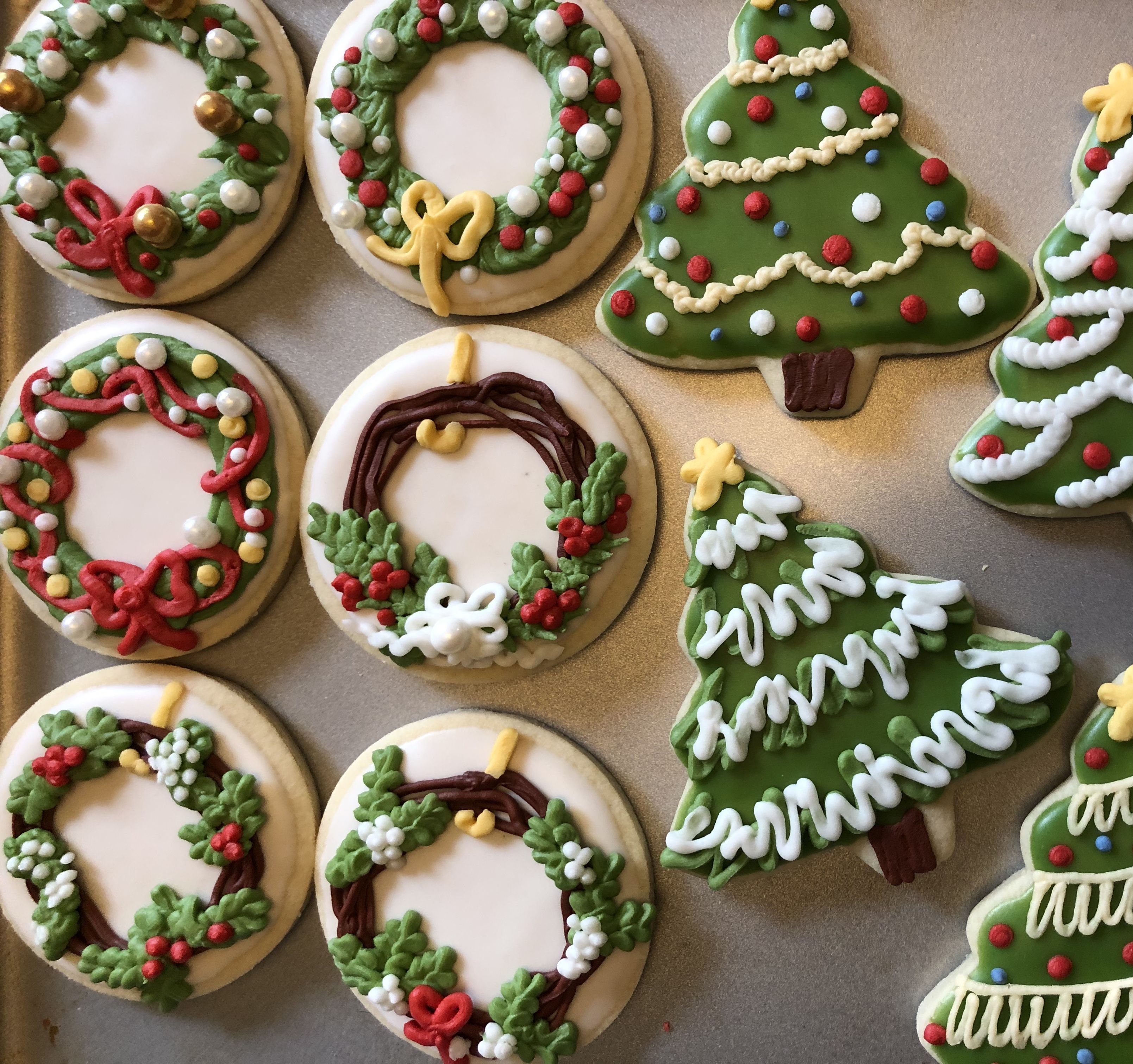 Festive Handmade Christmas Decorated Cookies