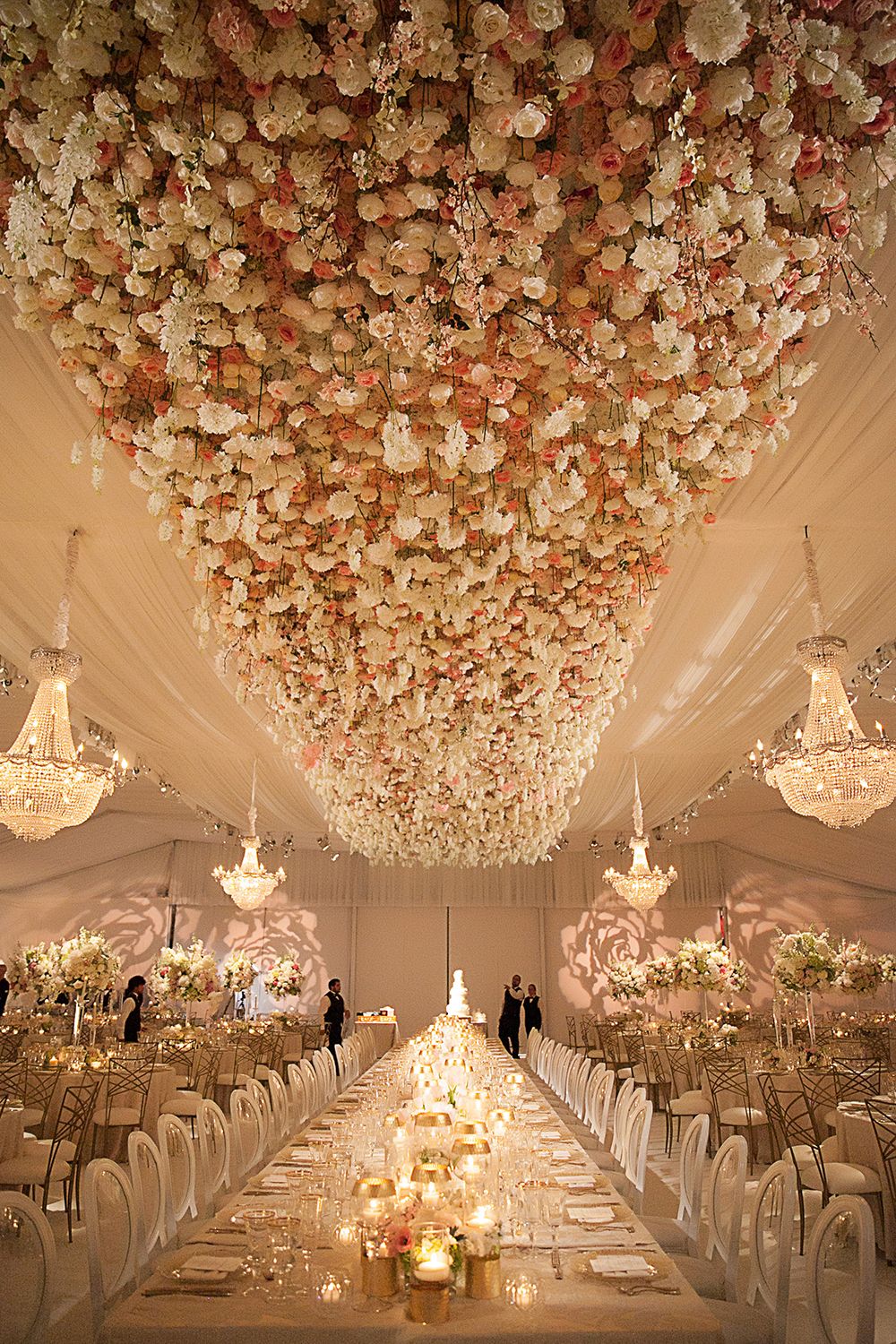 Flower Chandelier Hanging Wedding Decorations Ceiling Wedding Decor