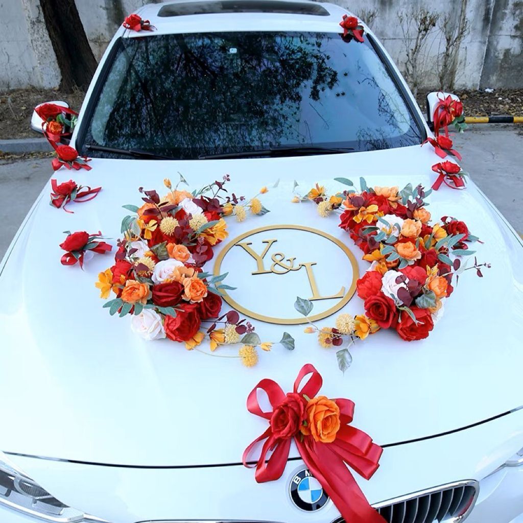 Flower Wedding Car Decoration Material Size Dimension Set At Rs 5000