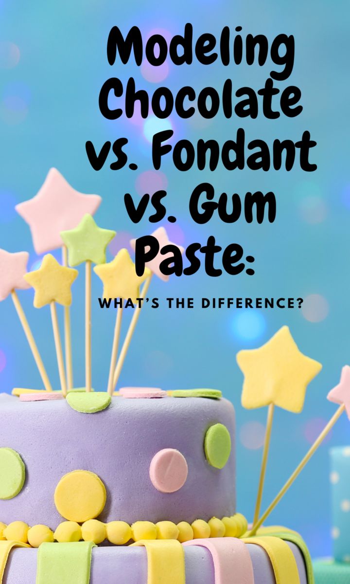 Fondant Vs Modeling Chocolate Vs Gum Paste