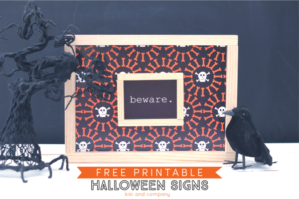 Free Printable Halloween Signs Eighteen25