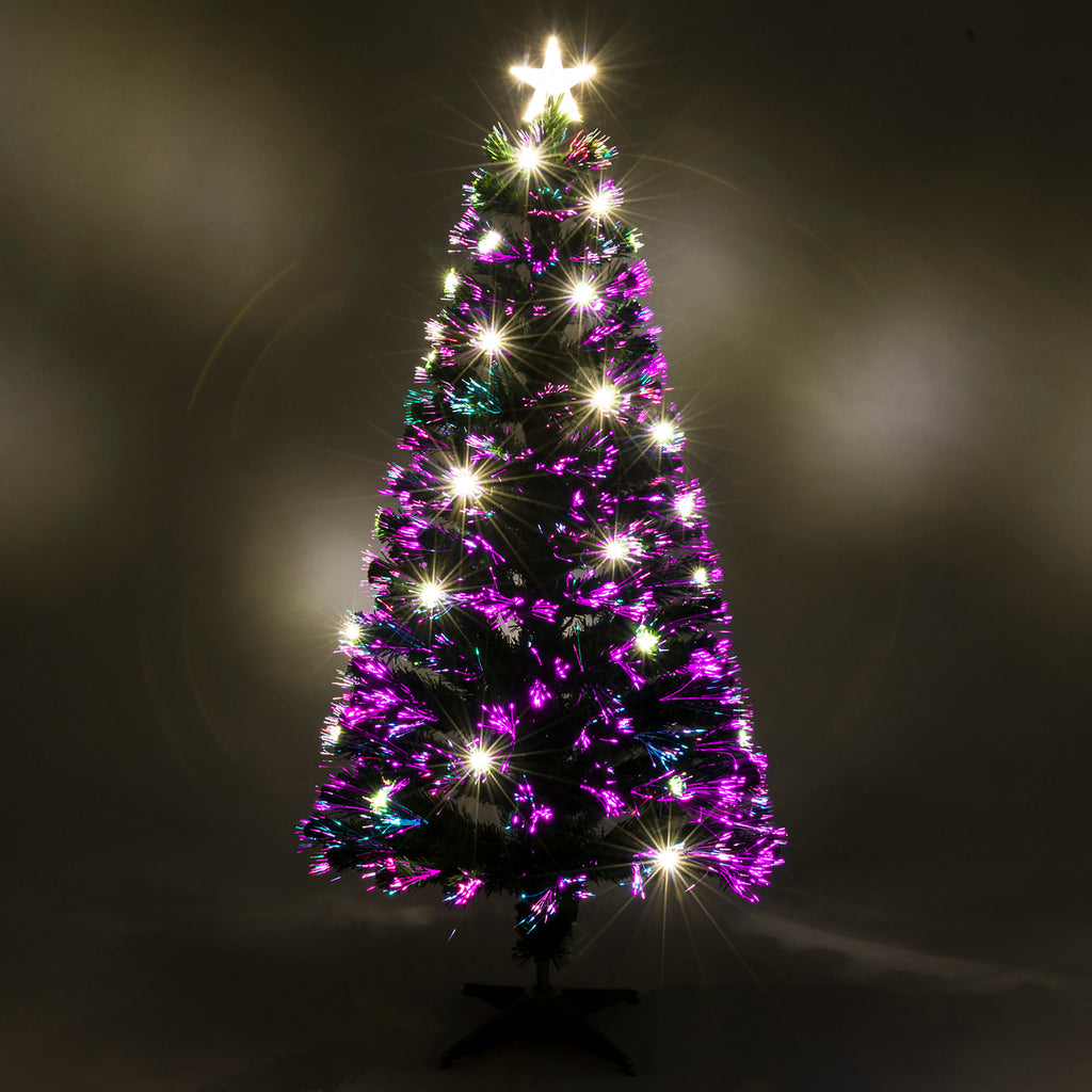 Funkybuys Green Fibre Optic Christmas Xmas Tree Si Fo2002 W