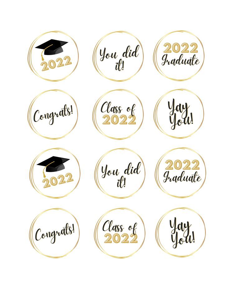 Graduation Cupcake Toppers Graduation Party Food Decor Etsy Graduation Cupcake Toppers