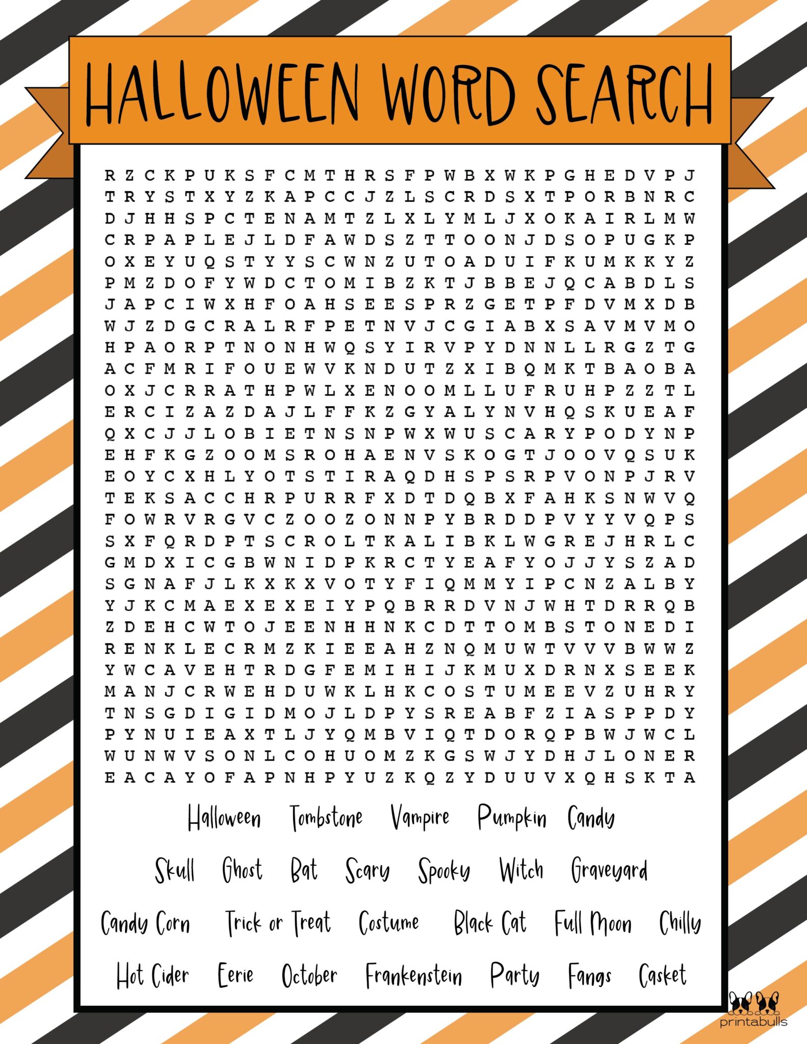 Halloween Signs Printable Printable Word Searches