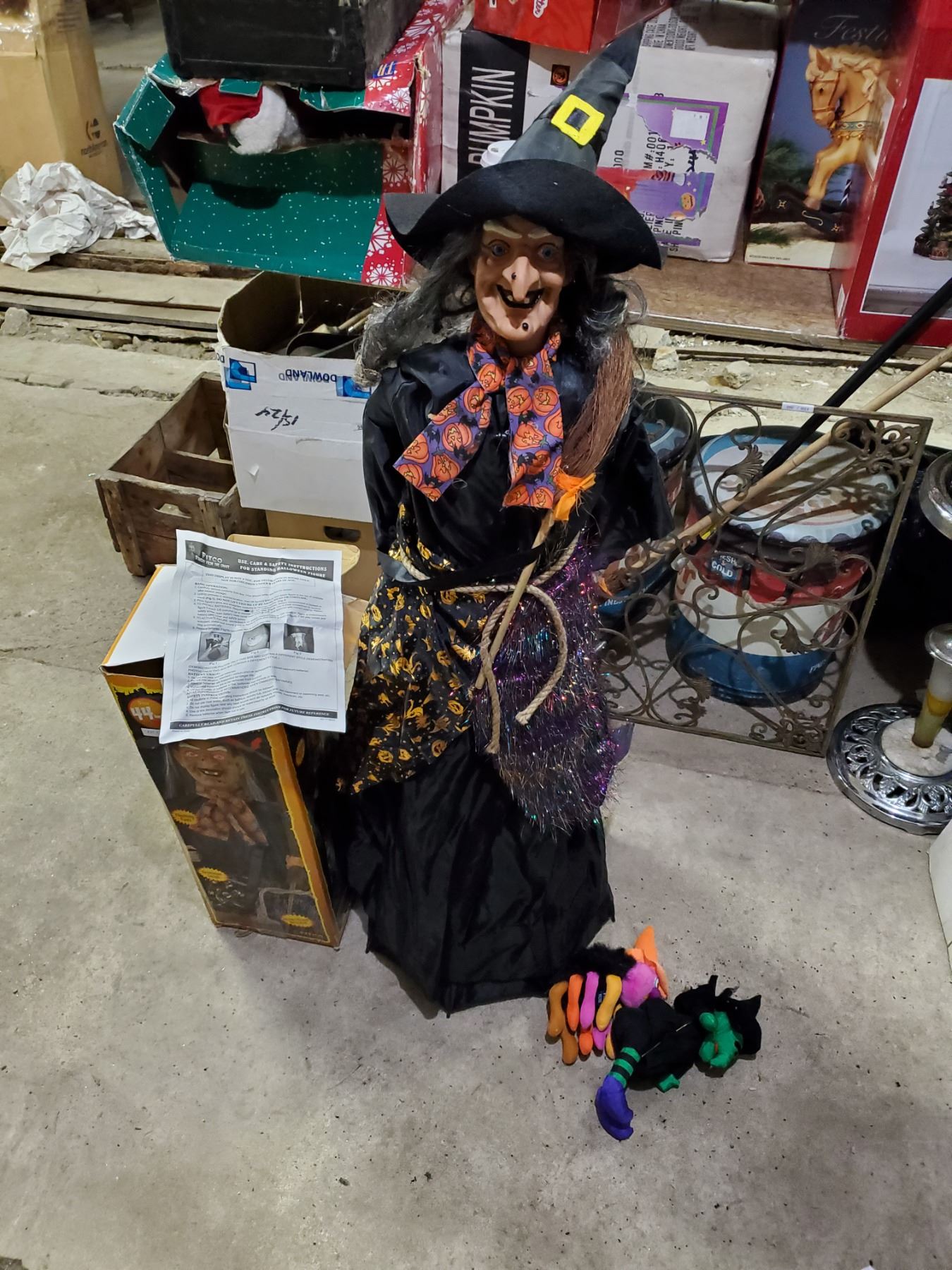 Halloween Standing Witch Misc D Cor Schmalz Auctions