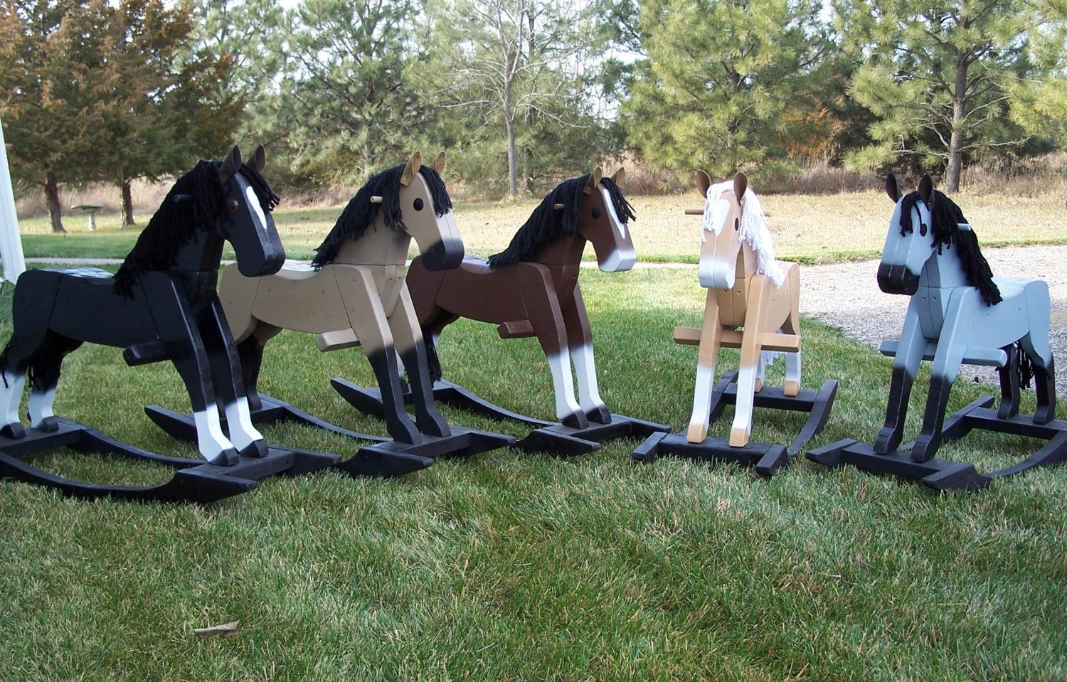 Handmade Rocking Horse California Rocking Horse Decor Home Decor