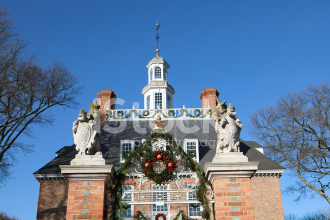 Holiday Decorations In Williamsburg Va Stock Photo Royalty Free Freeimages