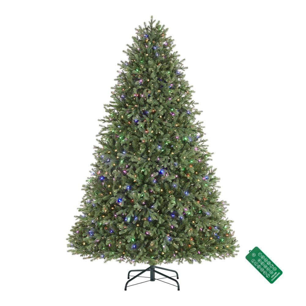 Home Decorators Collection 7 5 Ft Twinkly Swiss Mountain Black Spruce