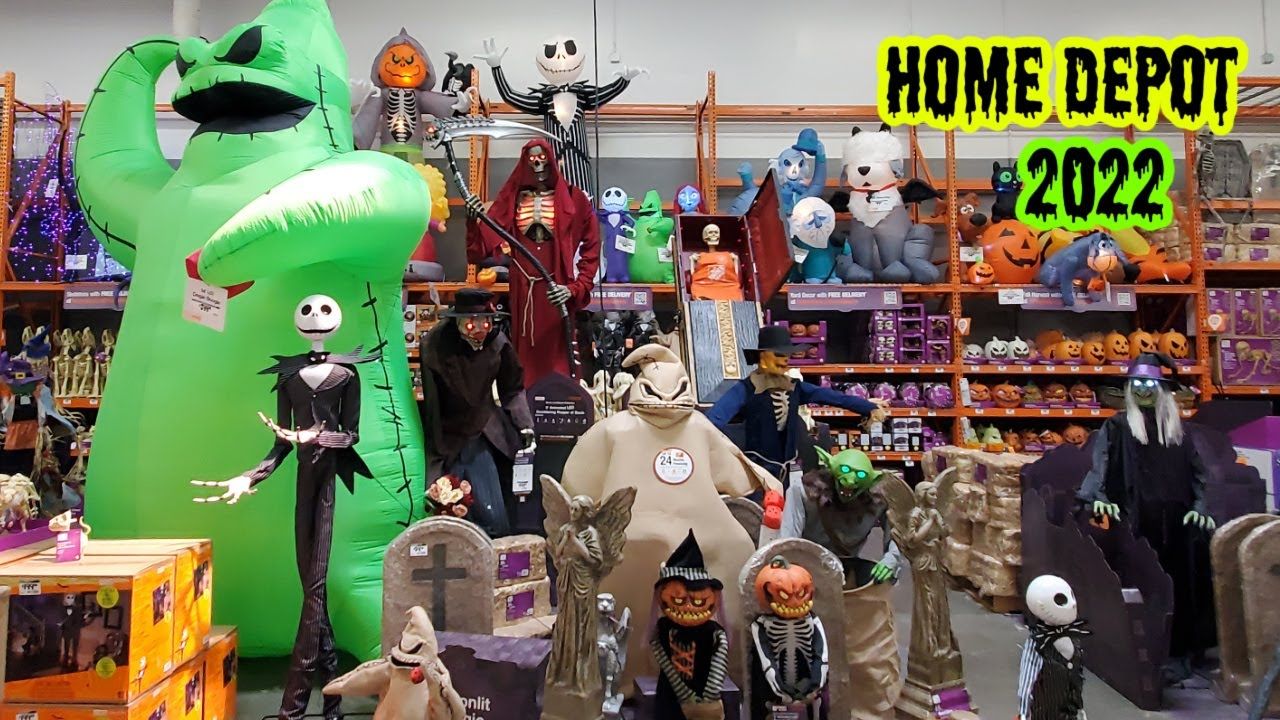 Home Depot Halloween 2022 Decorations Animatronics Inflatables Youtube