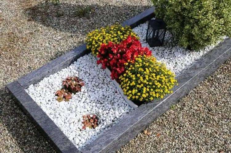 How To Decorate Graves With Stones Create A Neat Grave Design With