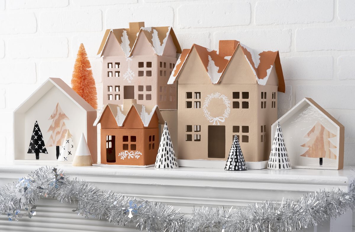 How To Make A Christmas Village Diy Festive Home Decor Ideas