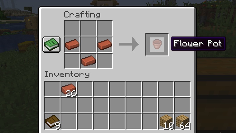 How To Make A Flower Pot In Minecraft