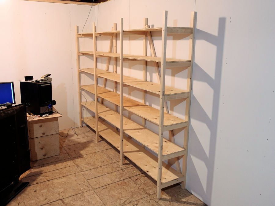 How To Make Cheap Strong And Easy To Build Storage Shelves Cheap