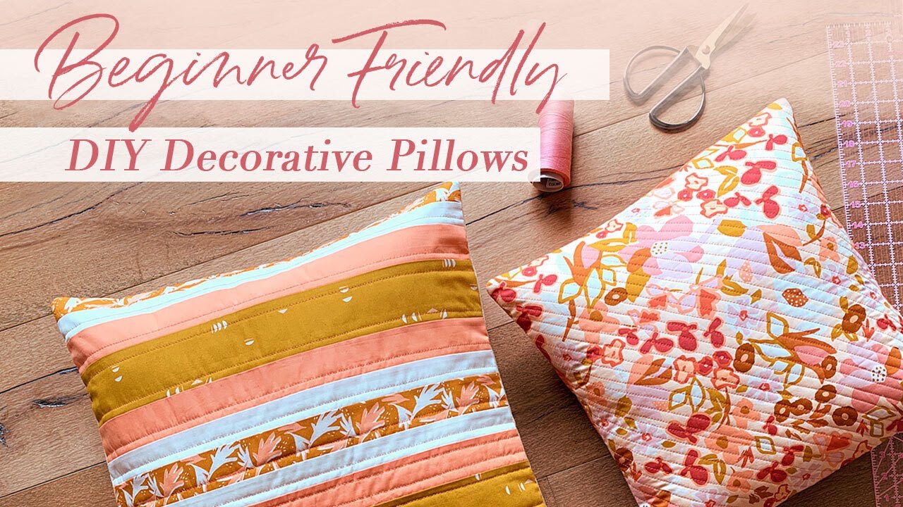 How To Make Decorative Pillow Diy Cushion Cover Pillow Making Youtube