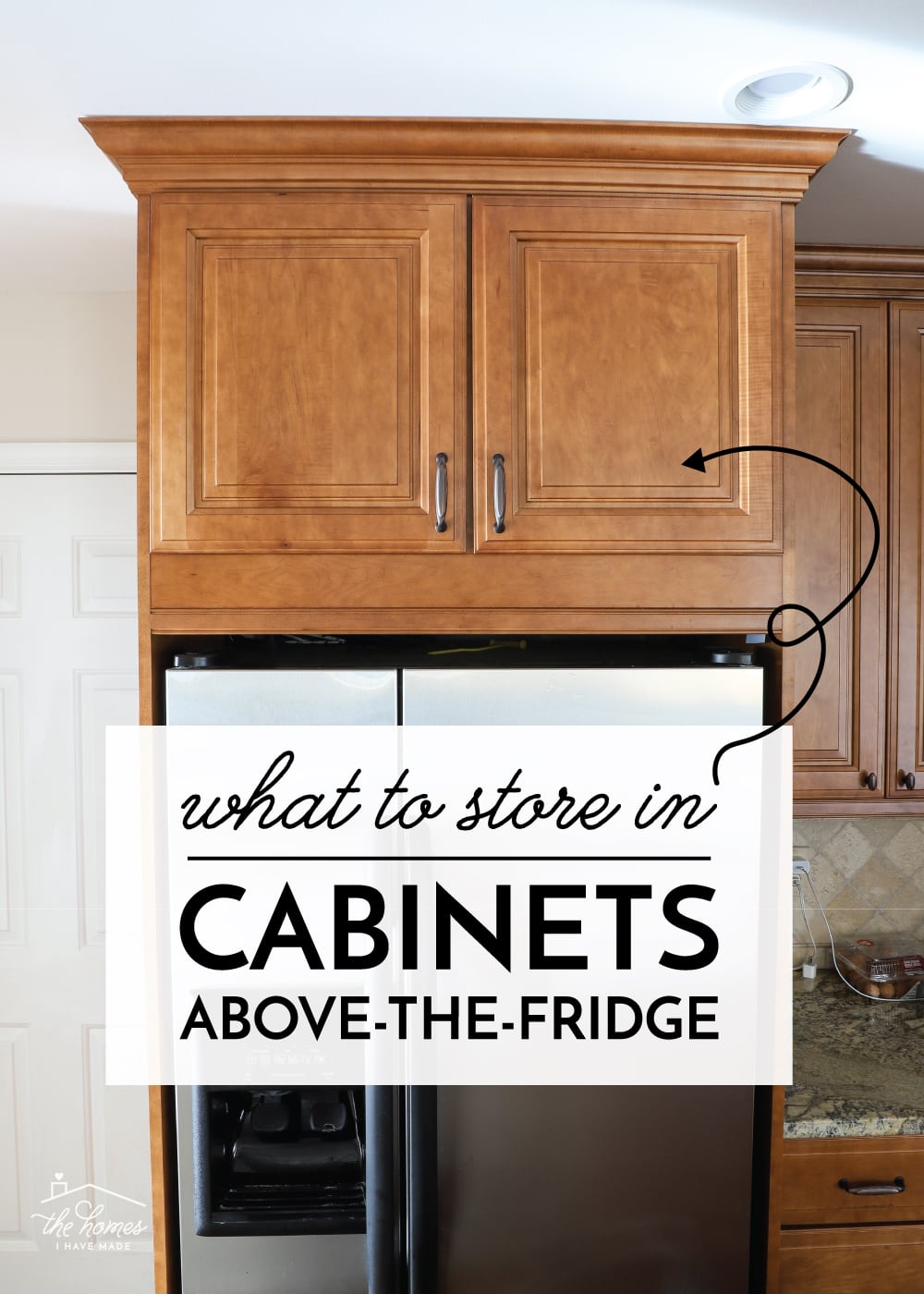 How To Organize Cabinets Above The Refrigerator Homes I Have Made