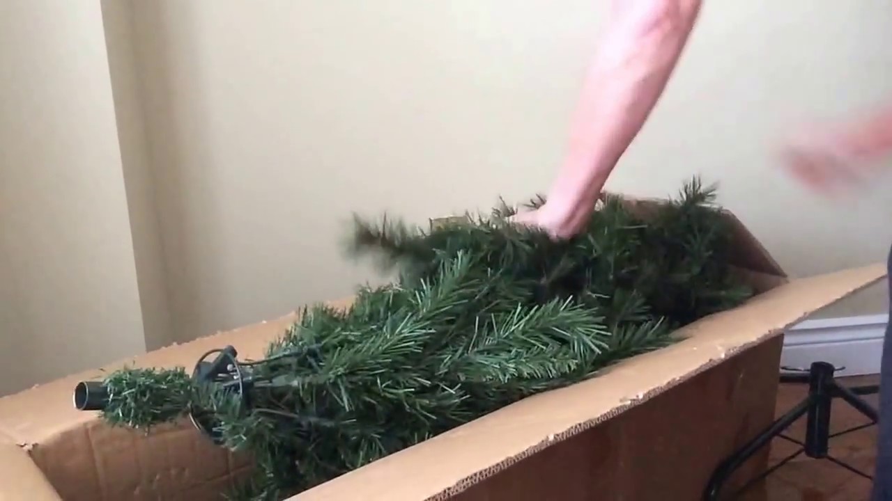 How To Pack Away Your Christmas Tree In The Box Youtube