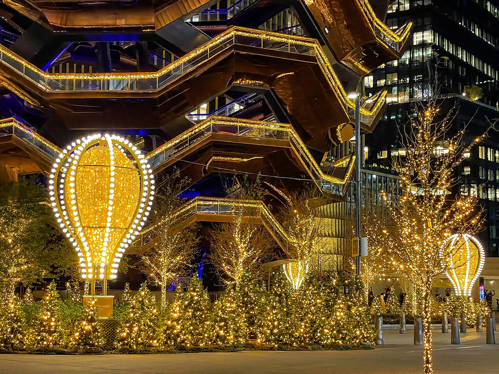 Hudson Yards Christmas Lights New York 2023 Christmas In New York Youtube