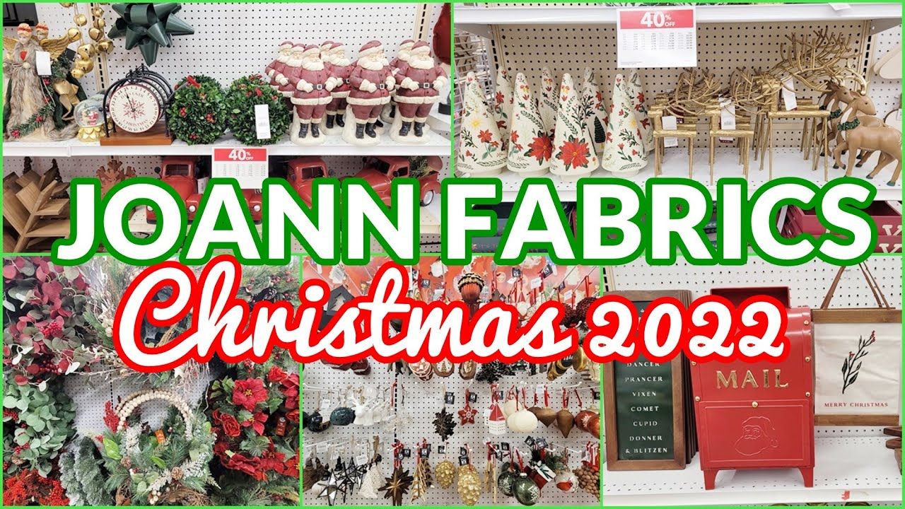 Joann Fabrics Christmas Decor 2022 * Shop With Me At Joann Fabrics 30% ...