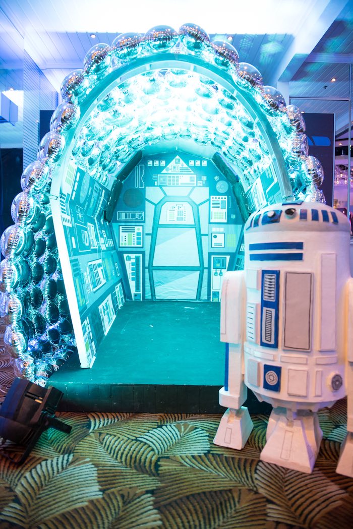 Kara S Party Ideas Blue And Silver Star Wars Birthday Party Kara S