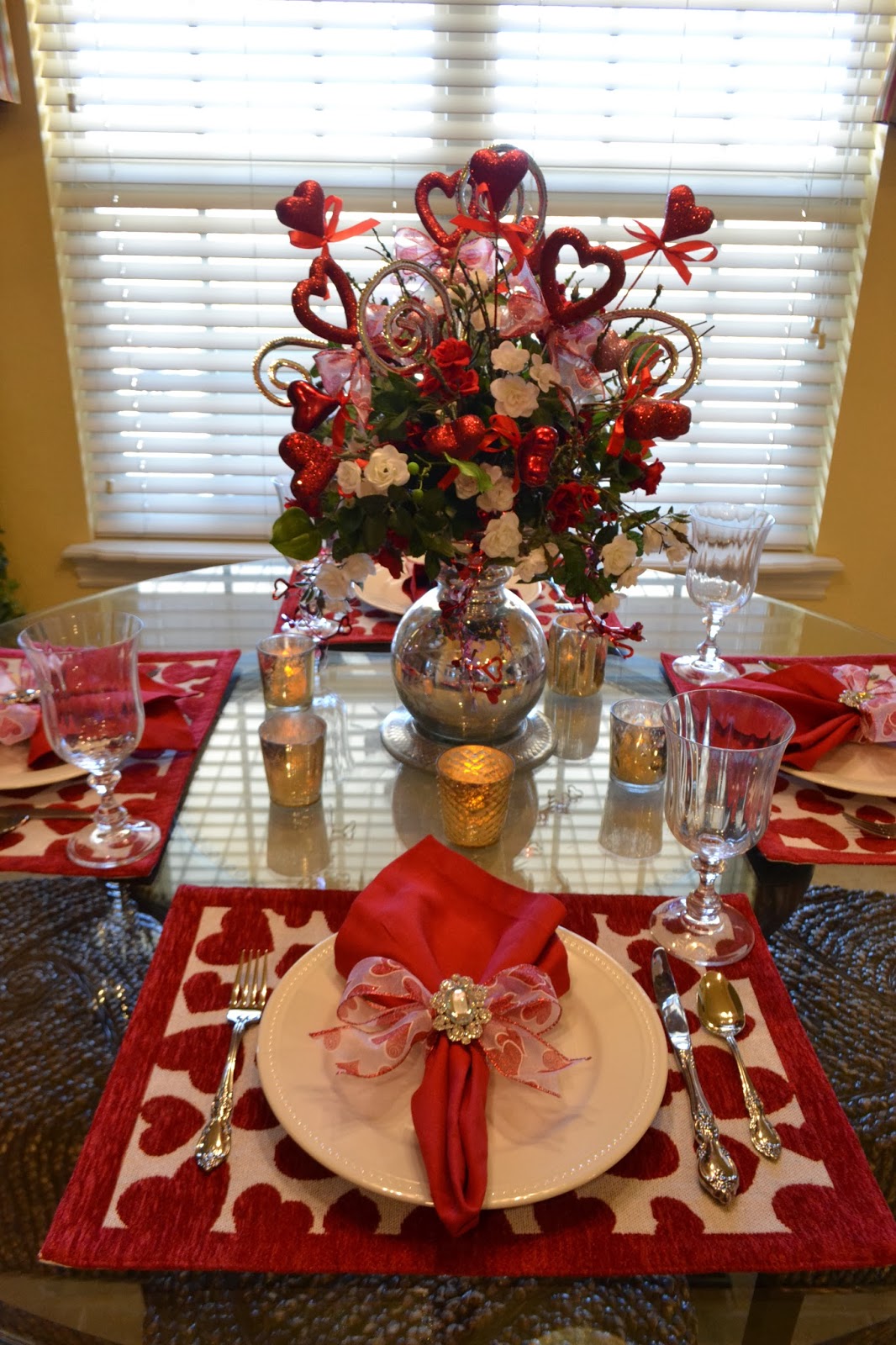 Kristen S Creations Valentine Tablescape