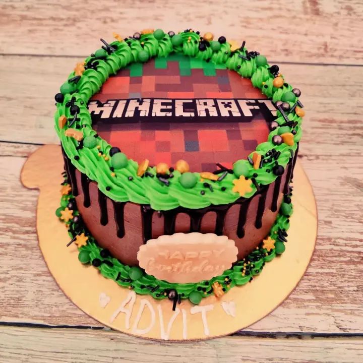 Latest Minecraft Cake Decoration Ideas 2022 Minecraft Theme Cake