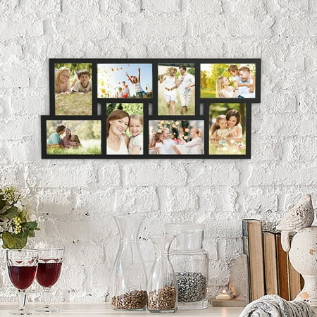 Lavish Home Collage Picture Frame With 8 Openings For 4X6 Photos Wall