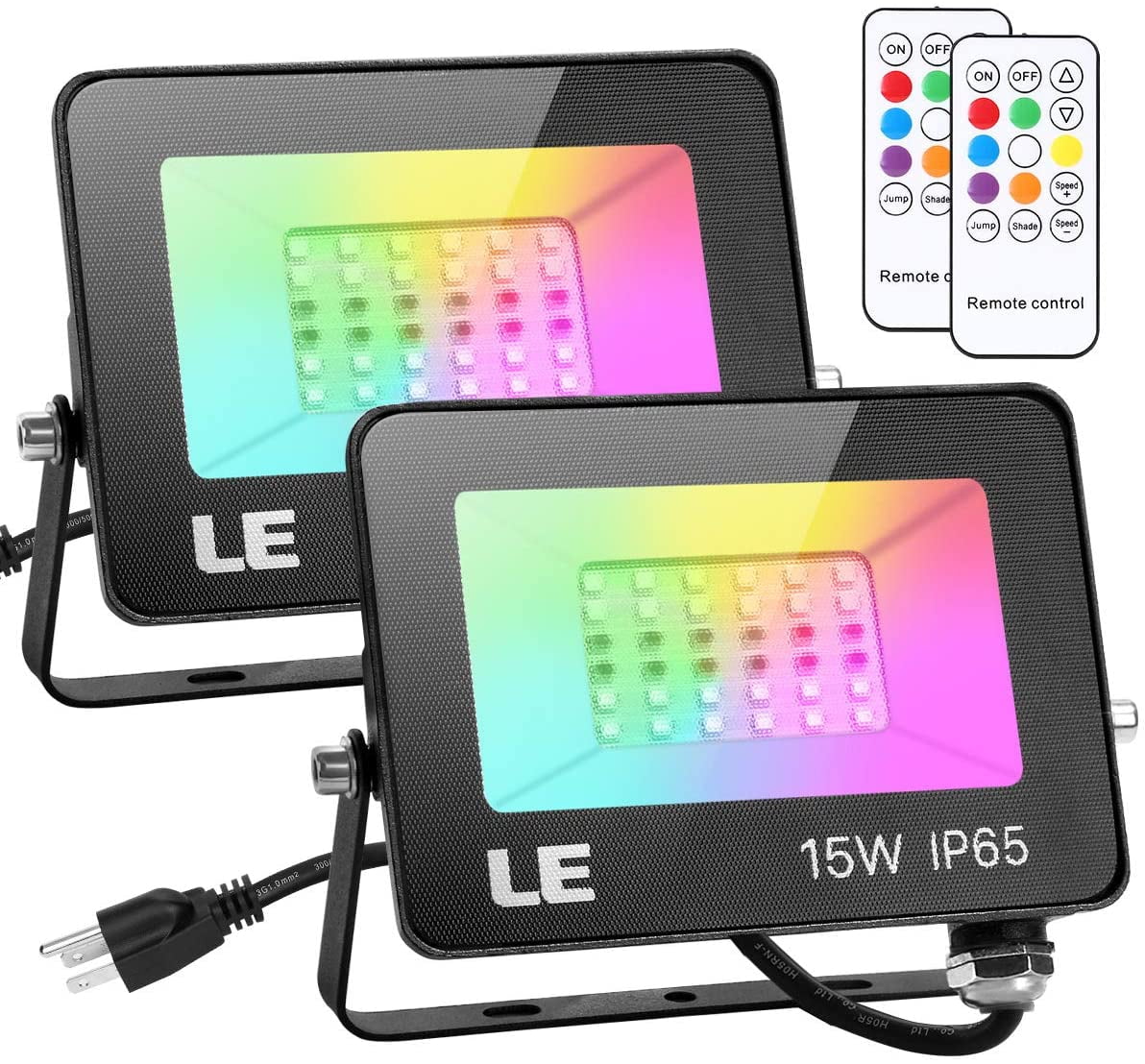 Le Rgb Led Flood Light 15W Outdoor Color Changing Floodlight With