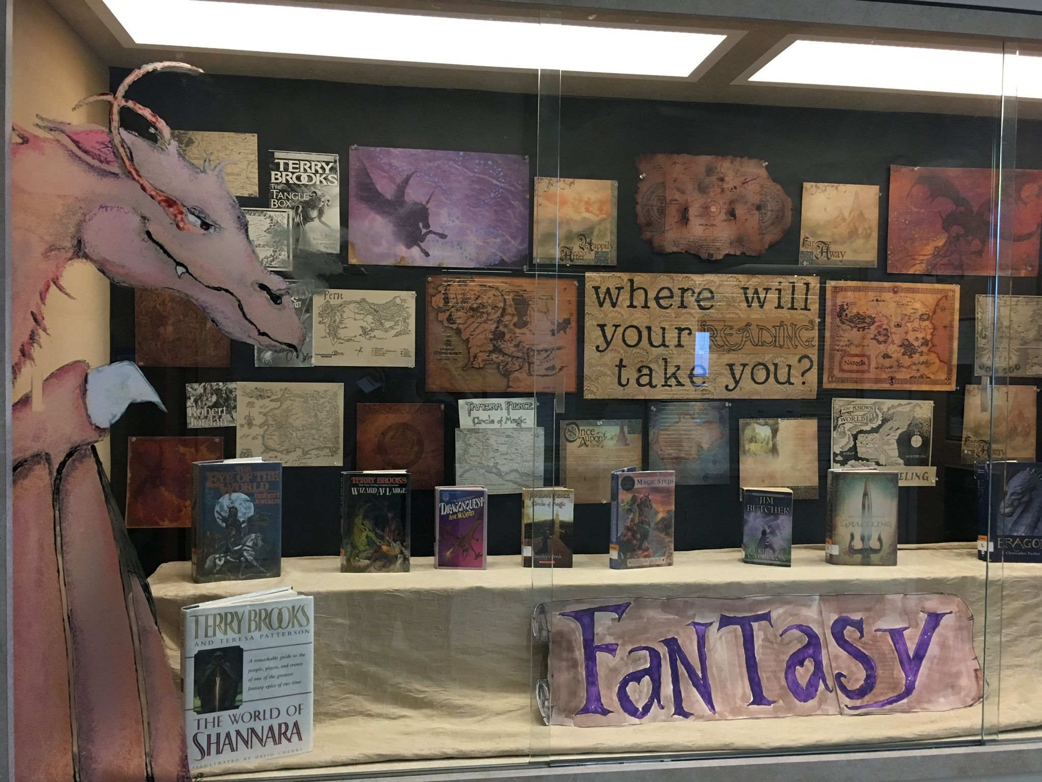 Library Display Fantasy Where Will Your Reading Take You Fantasy Lands