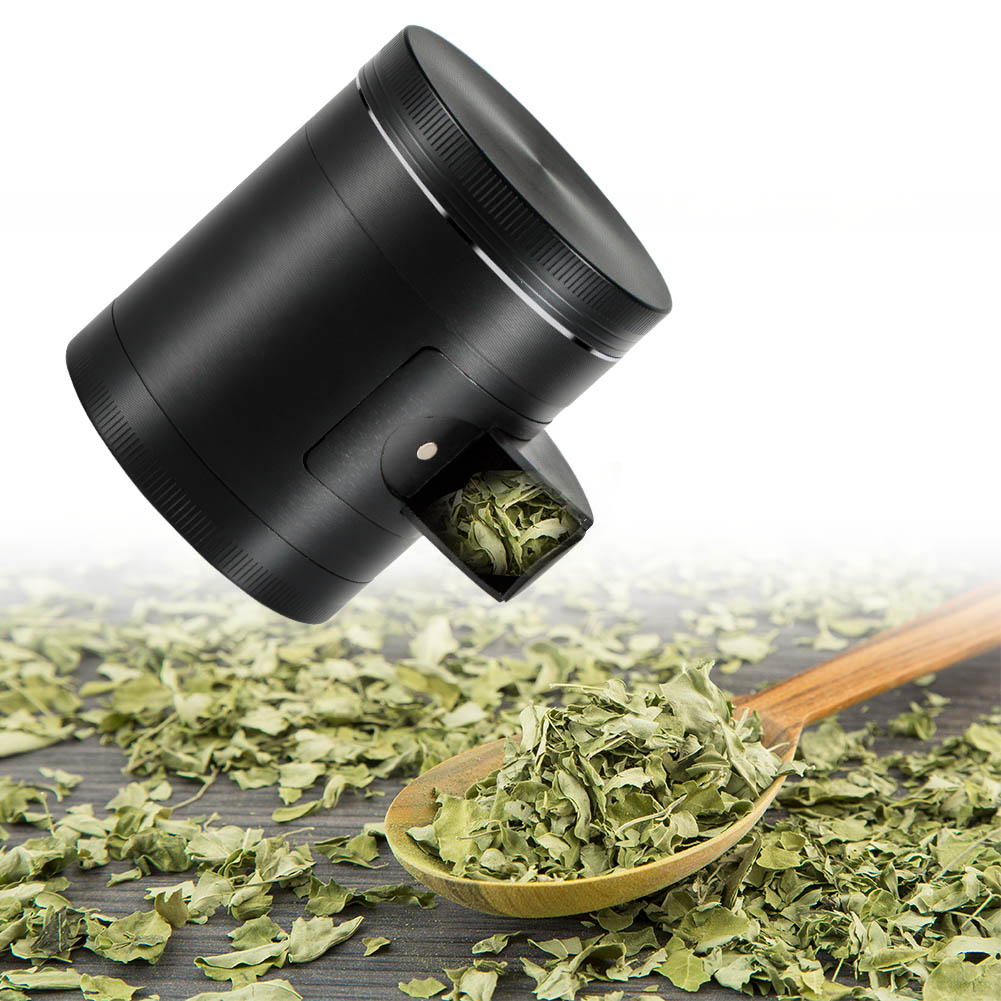 Logo Engraved Metal Herbal Grinder 4 Layers Portable Spice Grinders