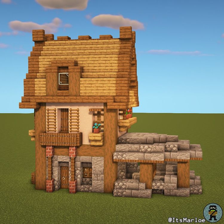 Marloe On Instagram The Weaponsmith S House Custom Villager House