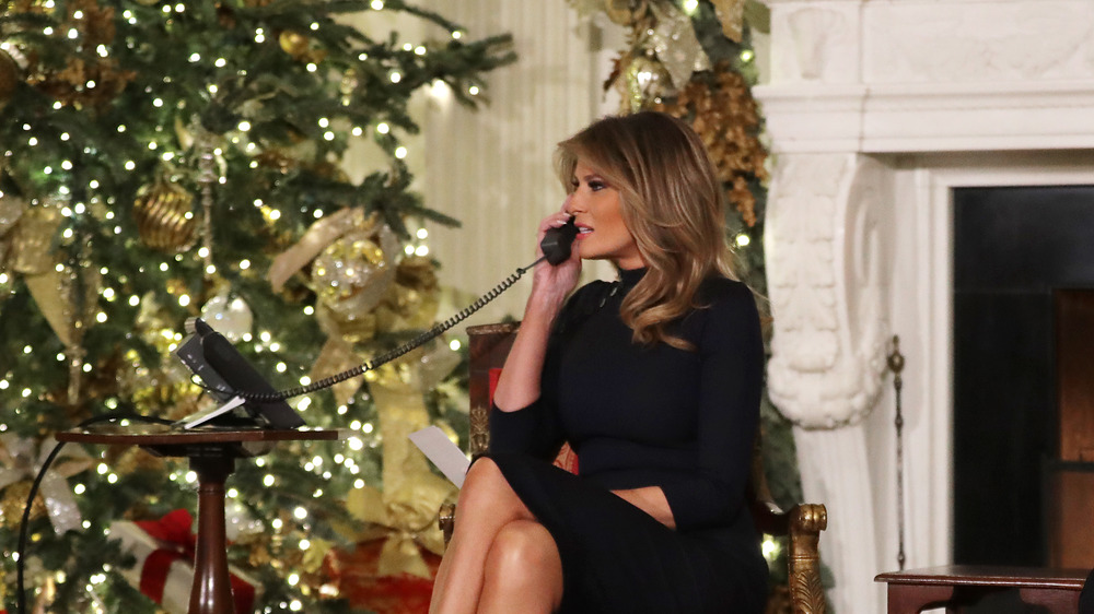 Melania Trump Lightens Up White House Christmas Decor After Red Tree Controversy National