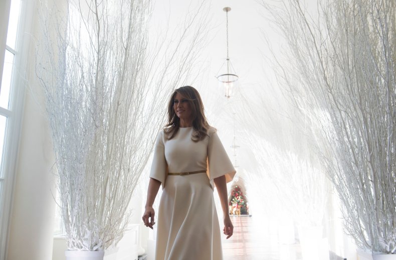 Melania Trump S Christmas Decorations Are Lovely But That Coat Looks