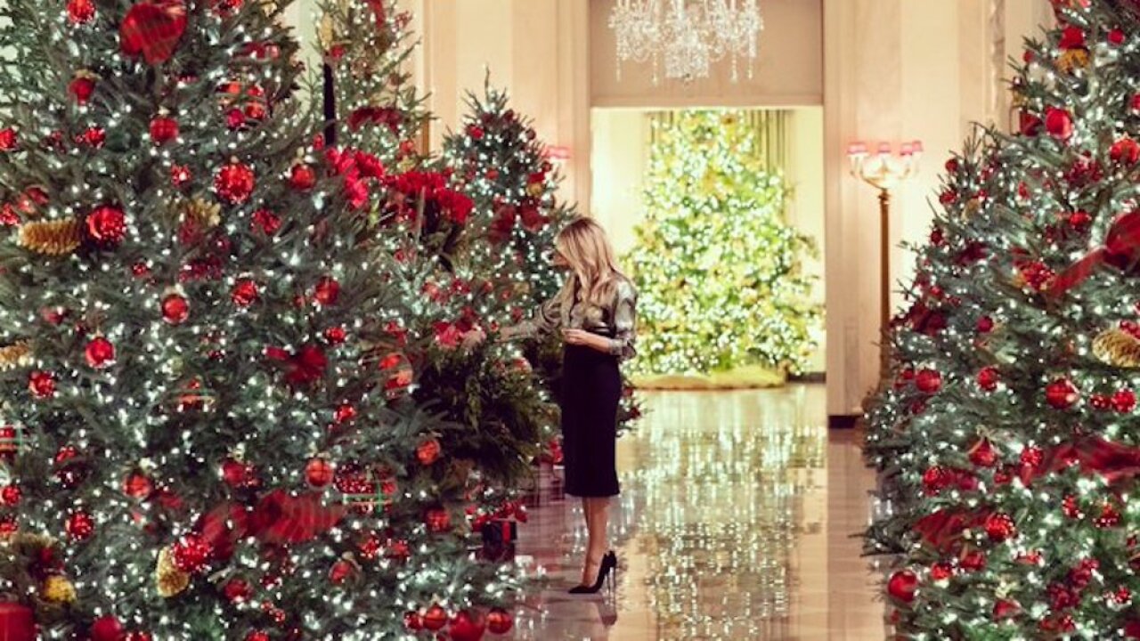 Melania Trump Unveils Christmas Decorations For Final Holiday Season In