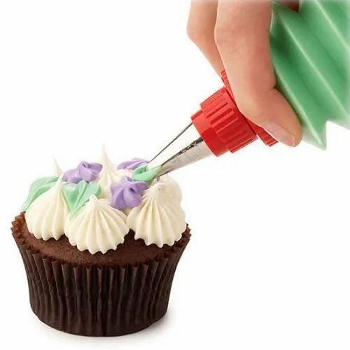 Multicolor Plastic 2 Pcs Cookie Decorating Bottle For Bakery Size