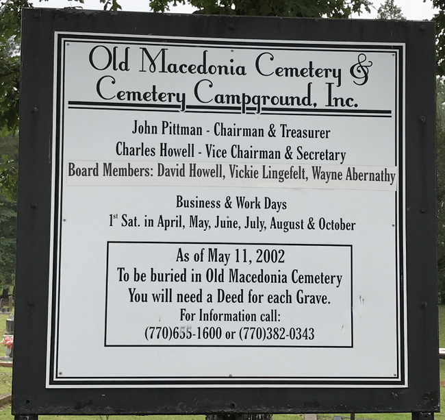 Old Macedonia Cemetery Funeral Directory En