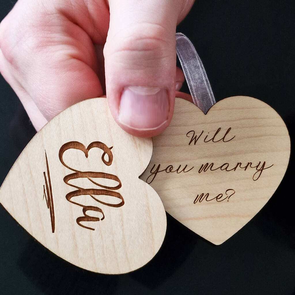 Personalised Proposal Decoration Marry Me Decoration By Joanna Emily