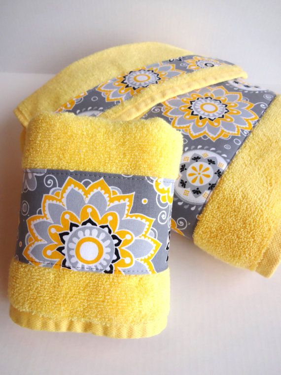 Pick Size Yellow Bath Towel Hand Towels Yellow Towels By Augustave