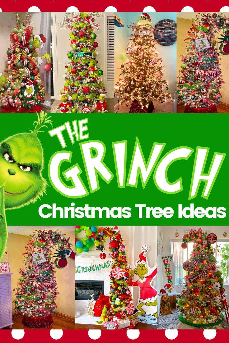 Pin On Christmas Grinch Christmas Tree Creative Christmas Trees Whoville Christmas Decorations