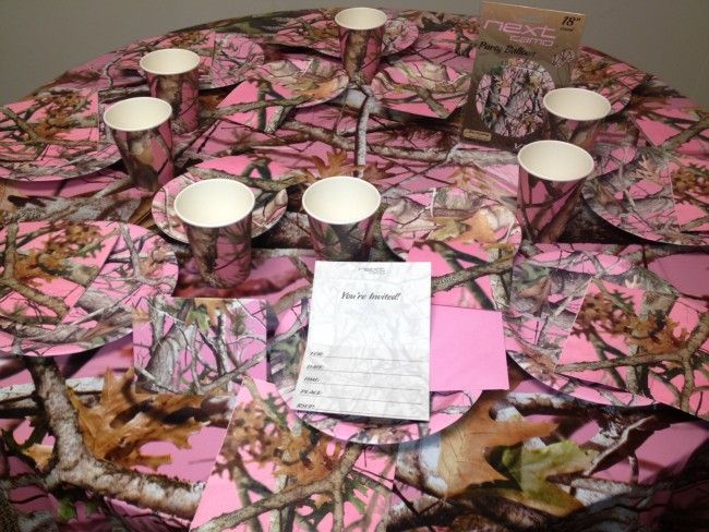 Pink Camo Party Kit Pink Camo Party Camo Party Decorations Camo Party