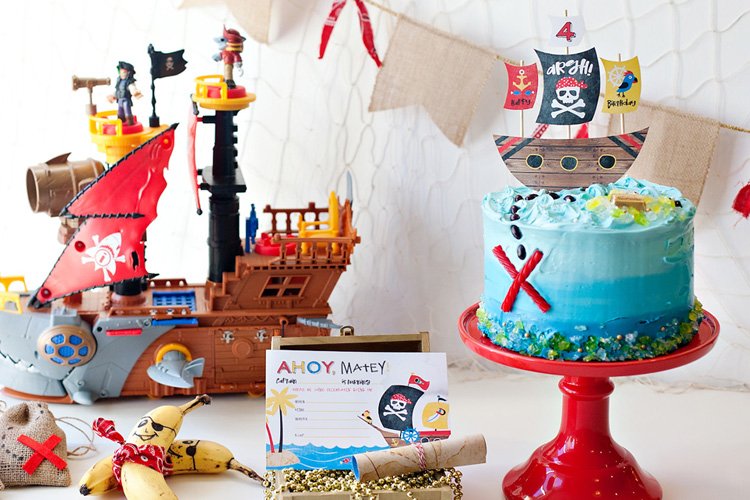 Playful Modern Pirate Party Ideas Hostess With The Mostess