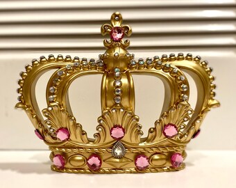 Princess Crown Decor Wall Decor Table Centerpiece Gold Etsy