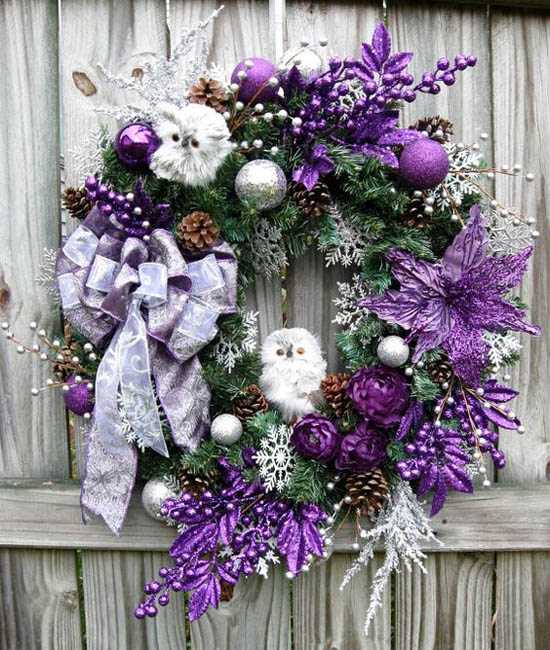 Purple Christmas Decorations 34 All About Christmas