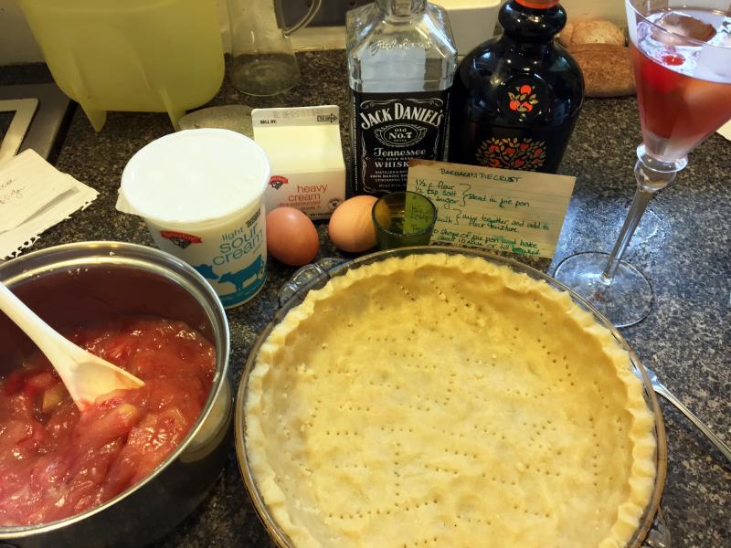 Rhubarb Custard Pie For Mothers And Daughters Boothbay Register