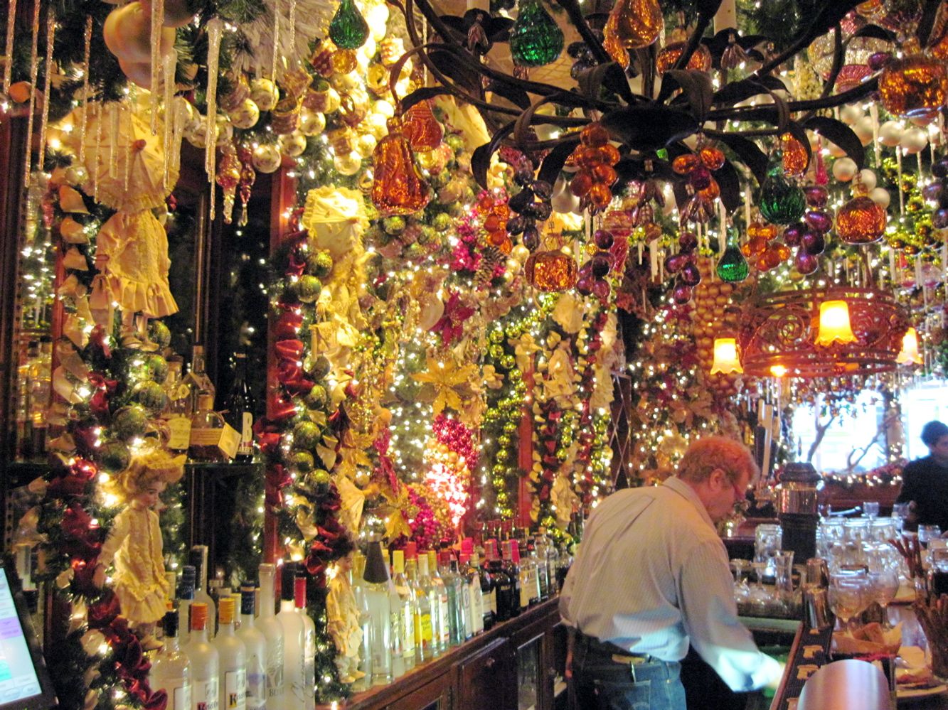 Rolf S German Restaurant Christmas Decorations New York City Bar S